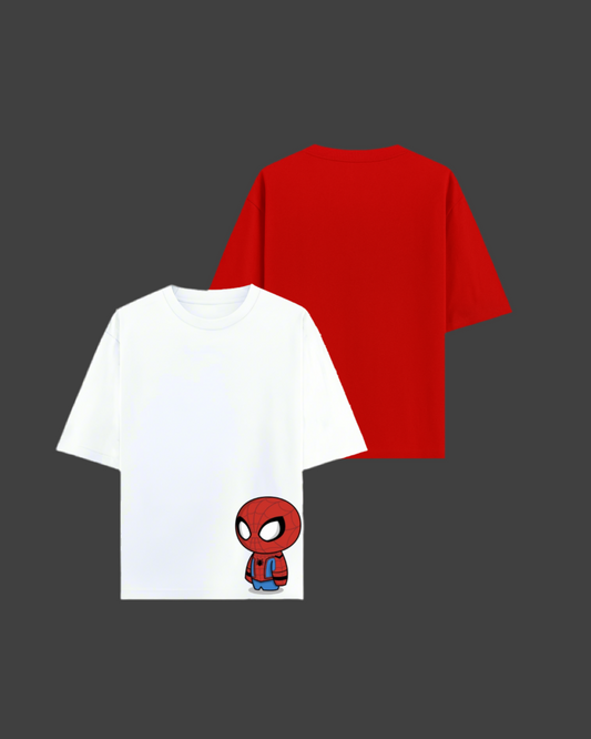 Dual-Tone Spider-Man Oversized Tee
